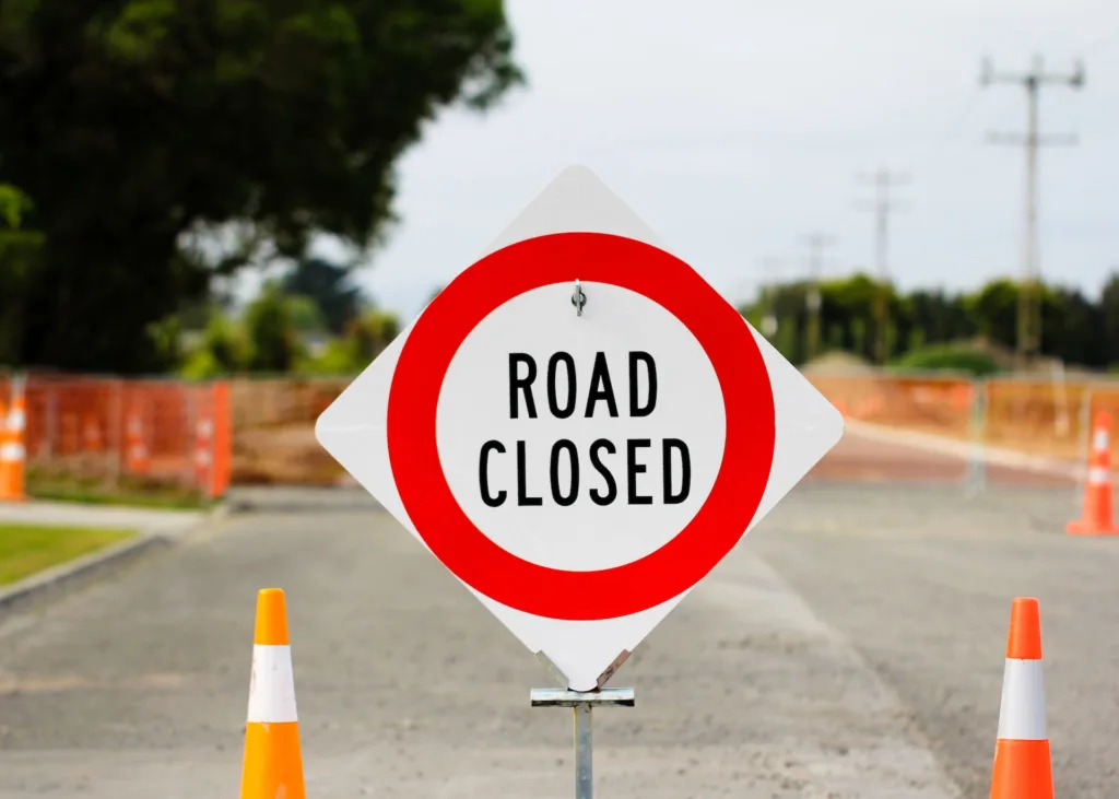 Road Closed Sign